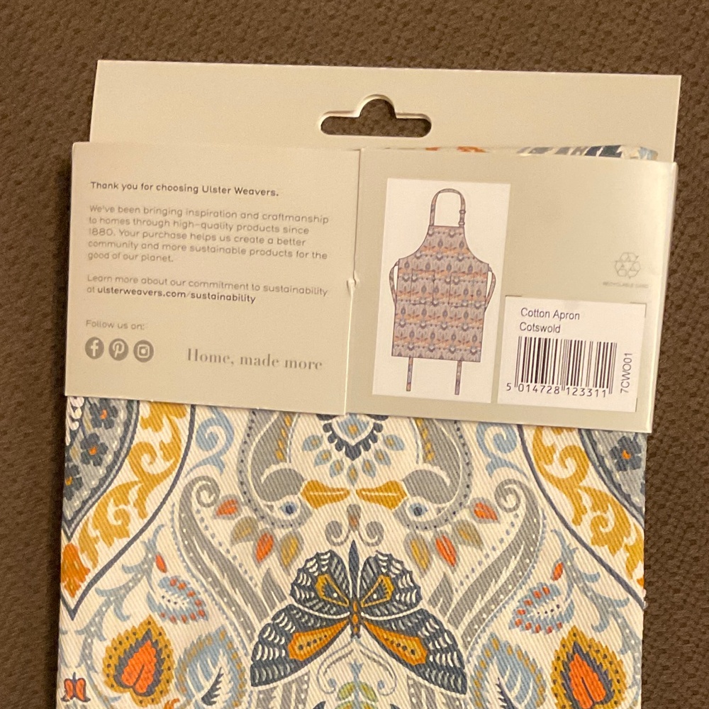 Lovely Ulster Weavers Cotton Apron - Picture 3 of 10